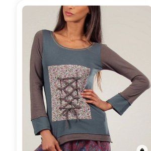 Ian Mosh corset lace up top